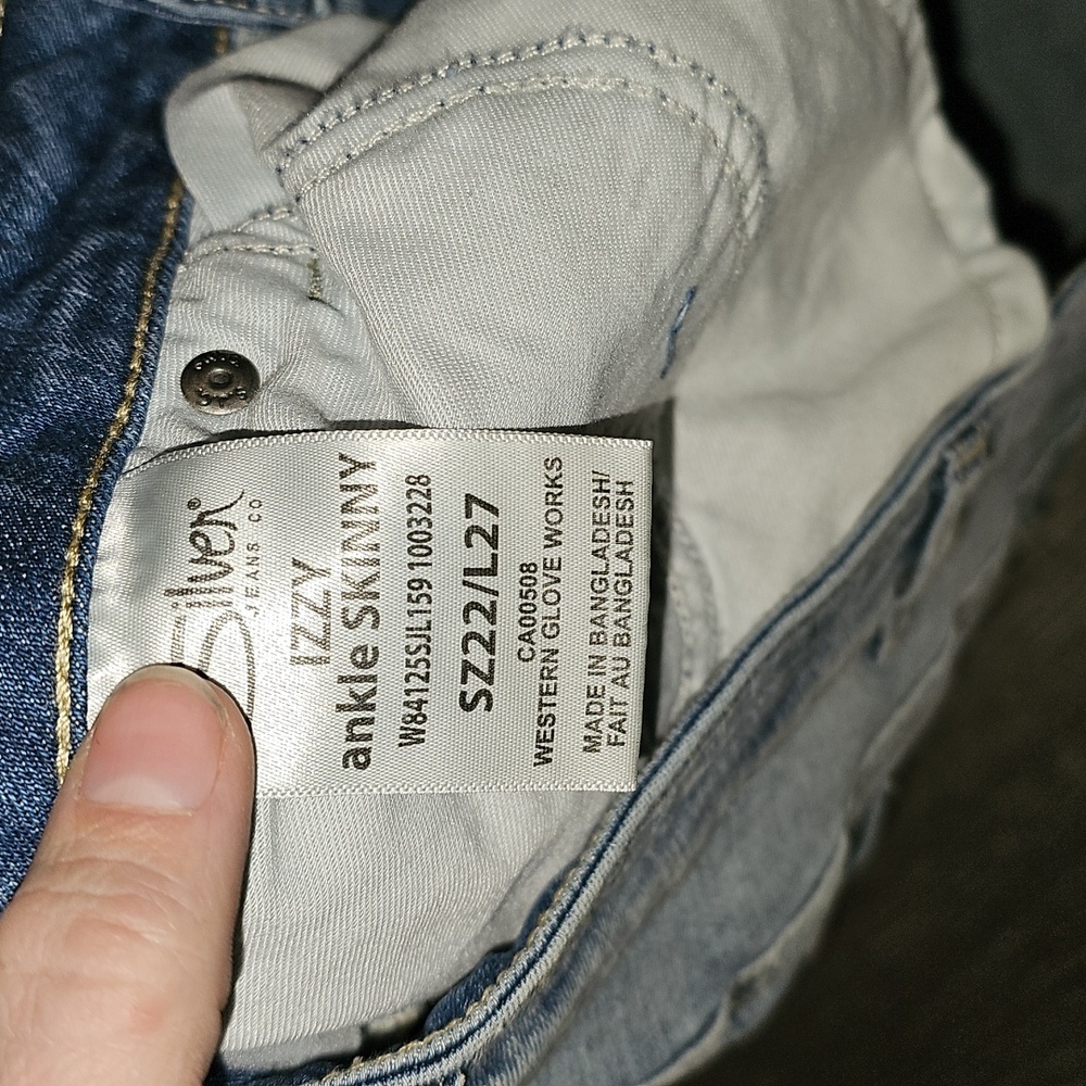 SILVER JEANS Womens NWTS sz 22/27 Ankle Skinny IZZY high rise jeans! Maurices - Picture 10 of 16